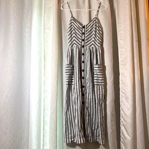 American Eagle Striped Midi Dress